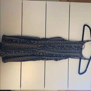 Black and white patterned romper